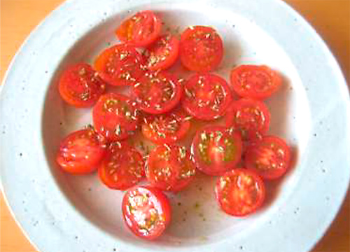 ミニトマトのシンプルサラダ